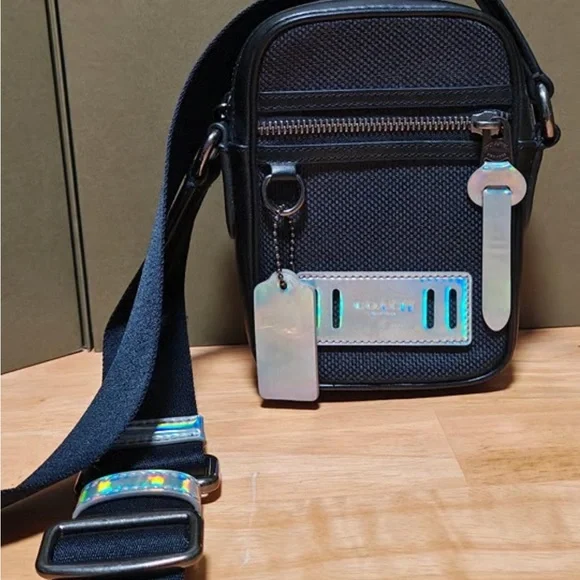 Coach Black and Iridescent Messenger Bag - Picture 3 of 6